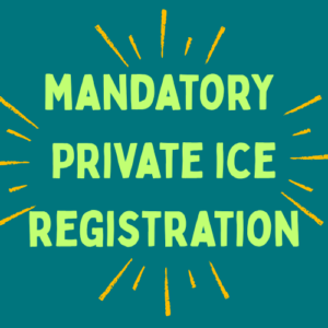 Private Ice Registration- Mandatory Free Product